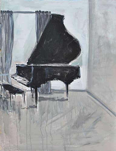 Piano 4 Landscape Print